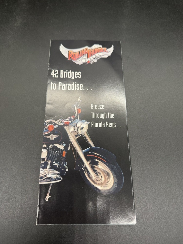 Vintage Rolling Thunder Bikers Brochure