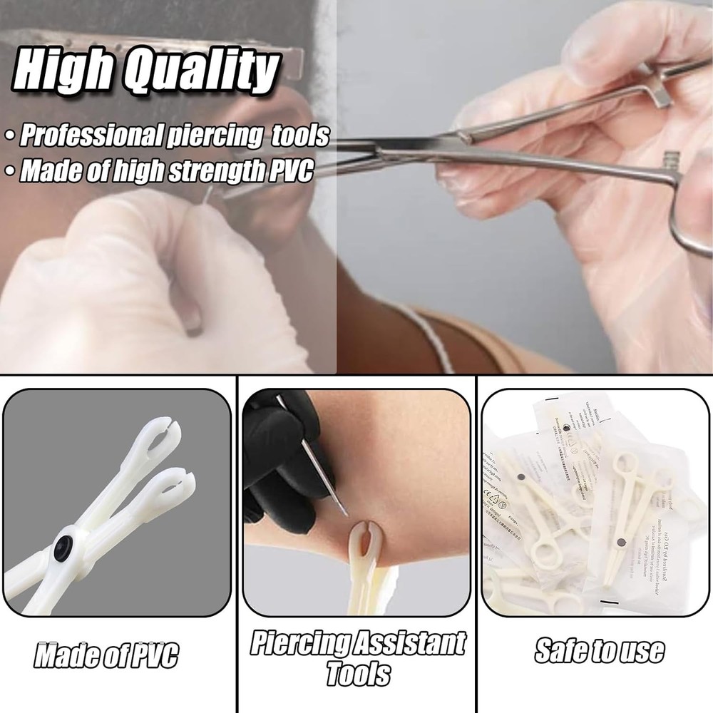 Disposable Triangle Slotted Piercing Clamps 10 Pack - Triangle/10pcs