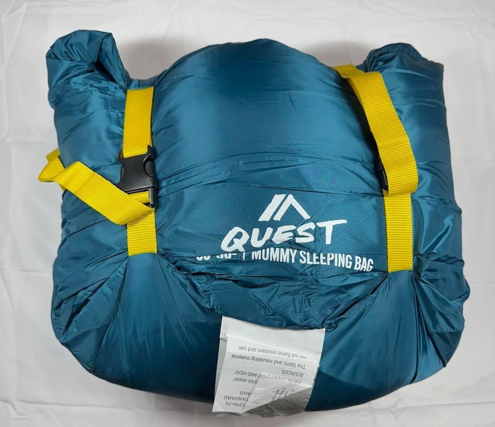 QUEST ' MULTI-TEMP MUMMY SLEEPING BAG ' BLUE ' 3LB 14 OZ - 6' 10" '