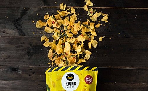 IRVINS Salted Egg Potato Chips Crisps 7.4oz/210g