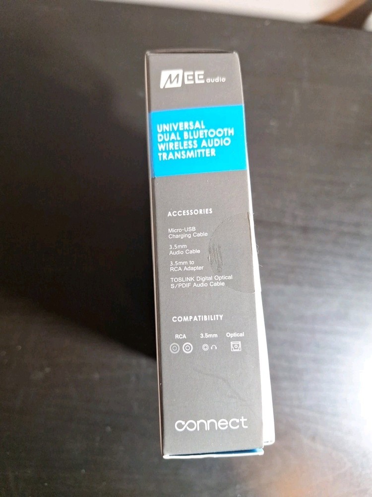 MEE audio Connect Universal Dual-Headphone Bluetooth Wireless Audio Transmitter