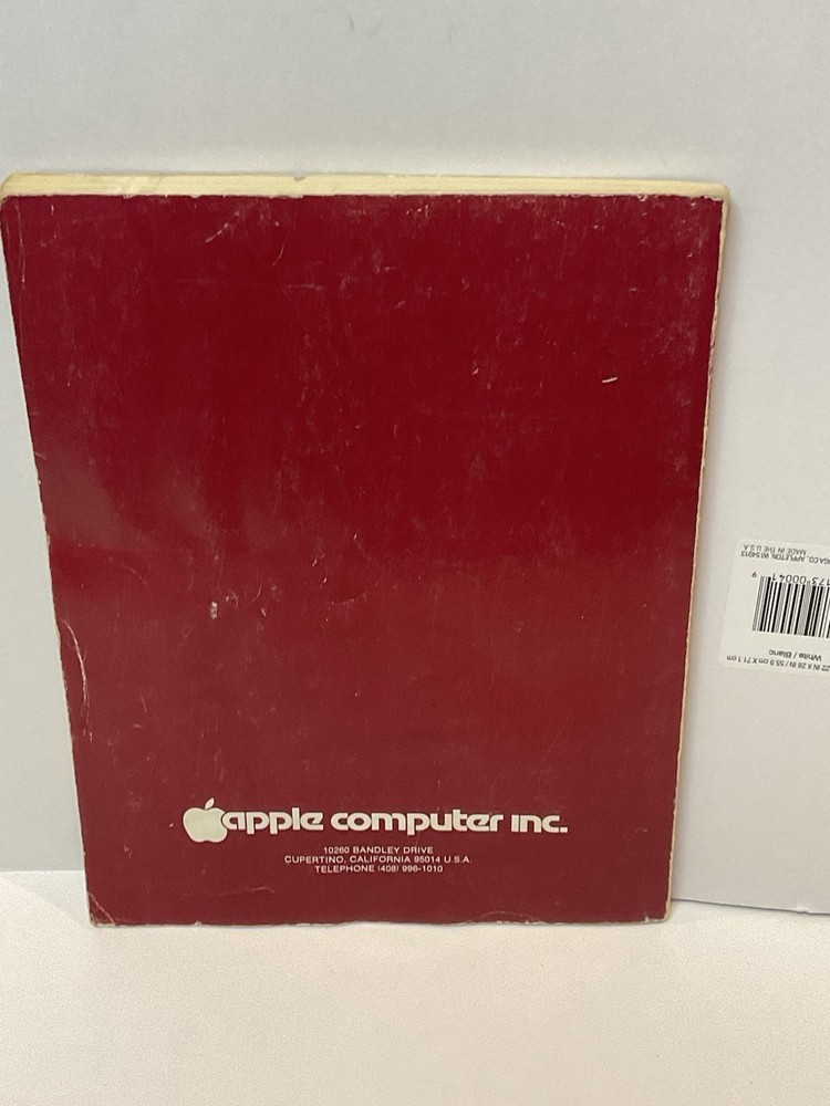 Apple II Reference Manual January 1978 Red Book OEM