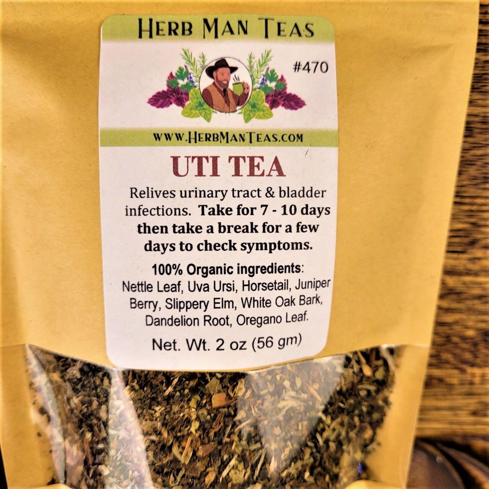 UTI TEA -Stop the burning pain! Cleanses the bladder, improves kidney function.