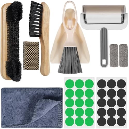 Billiard Pool Table Accessories Kit: 10 Piece Set with 2 Pool Table Brushes,2