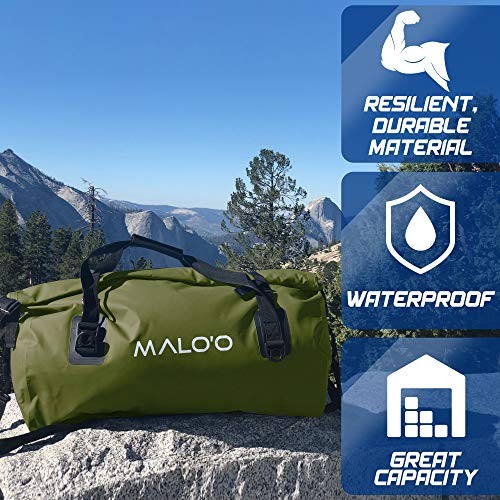 Roll-Top Duffle 60L Dark Green