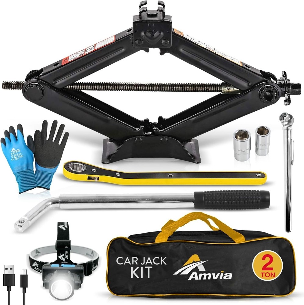 Car Jack Kit - Portable Black
