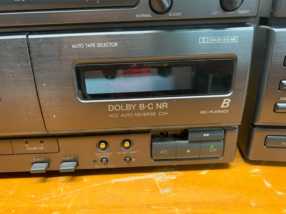 JVC MX-C7 Compact Component Stereo System 6 Disc CD Dual Cassette Player & Tuner