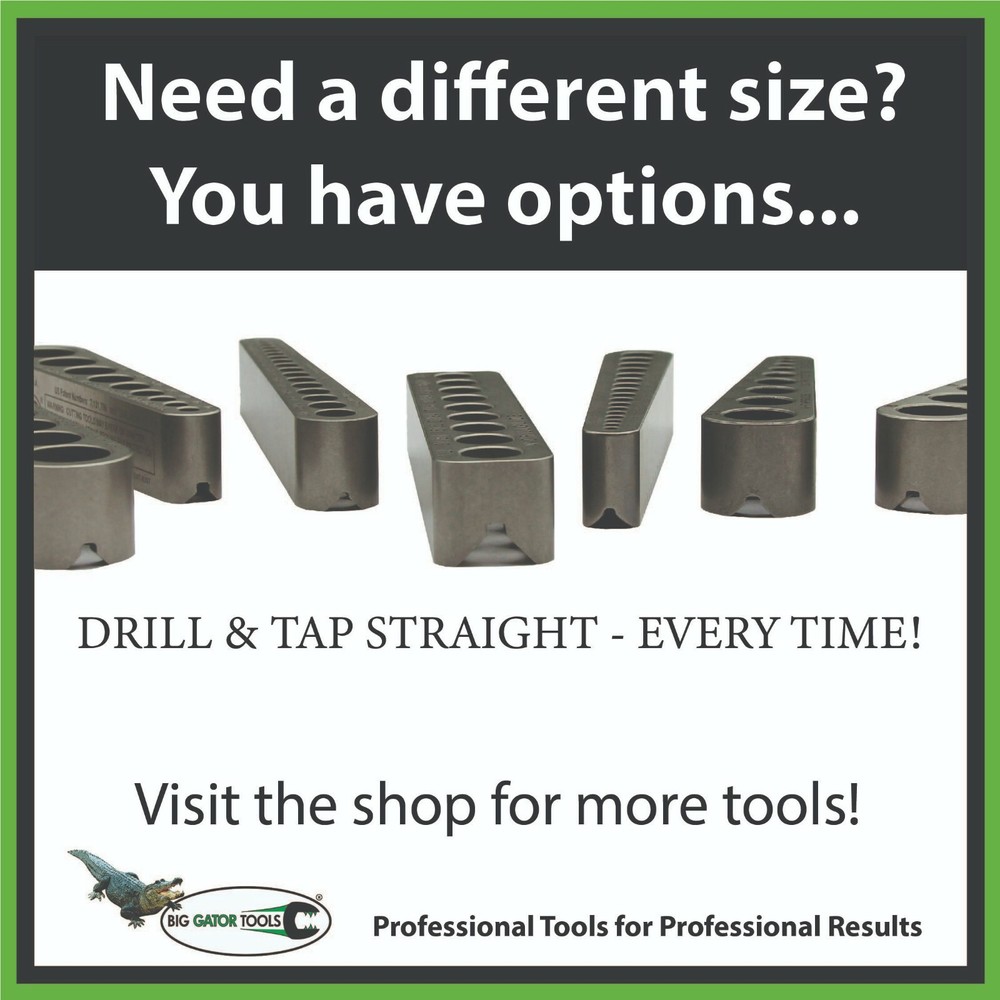 Big Gator Tools - STD3000DGNP - Drill Bit Jig - V-DrillGuide Drilling Accessory