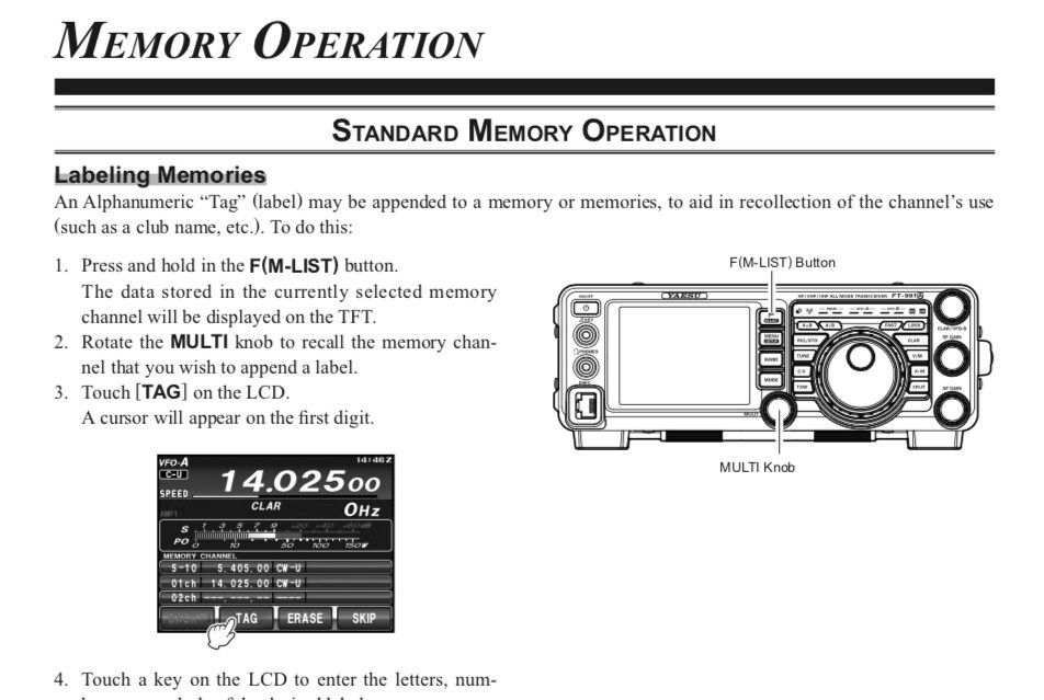 Yaesu FT-991A Transceiver OWNER'S MANUAL and REFERENCE MANUAL