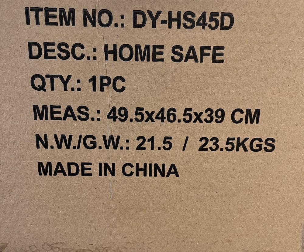 Wincent DY-HS45D Deluxe Home Security Safe