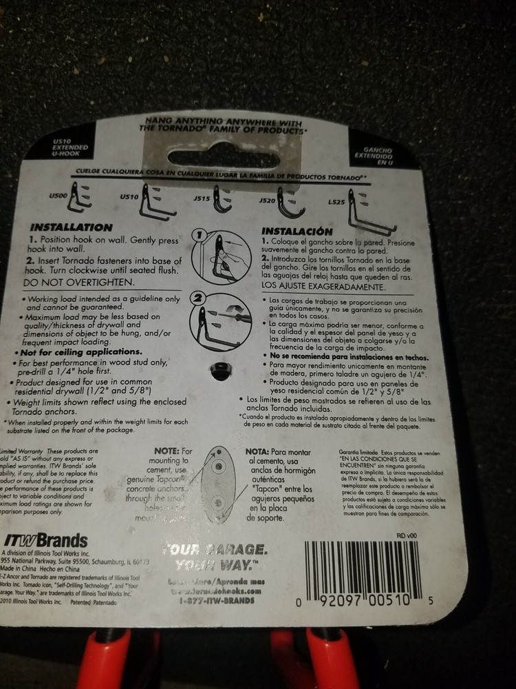 Tornado Extend U-Hook1Pk #00510