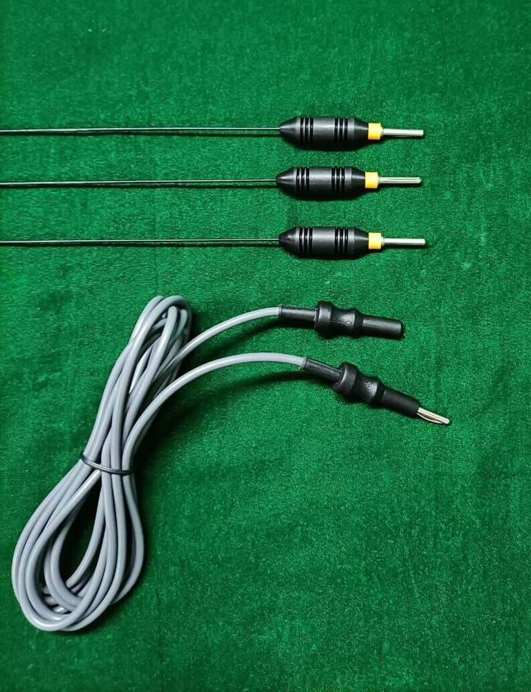 3pc Hysteroscopy Monopolar L-Hook 5FR 40cm & Cable Urology Reusable Instruments