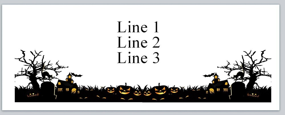 Personalized Address Labels Scary Halloween  (jx 45)