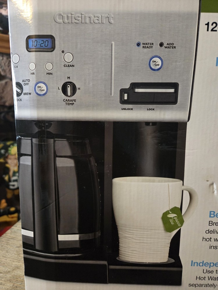 Cuisinart CHW-12 12-Cup Programmable Coffee Maker - Black/Stainless