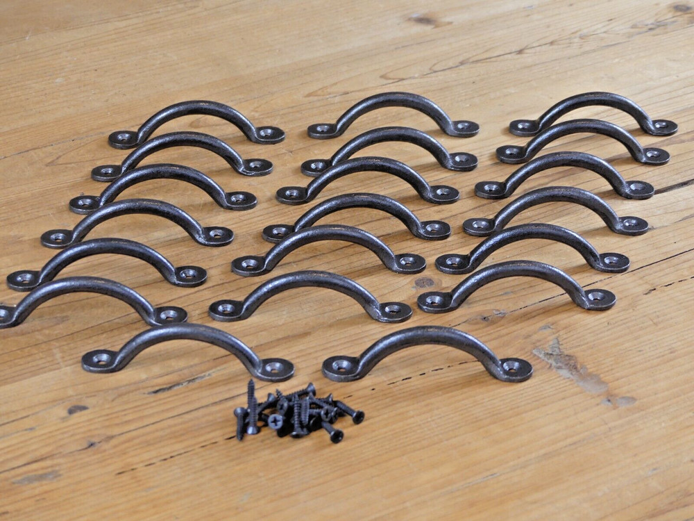 20 Iron Drawer Bin Pulls Cabinet Handles Kitchen Bath Window Small Farmhouse