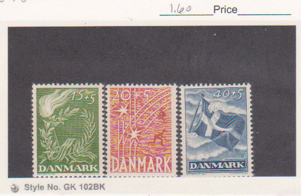 Denmark Scott # B15 - B17 - MNH