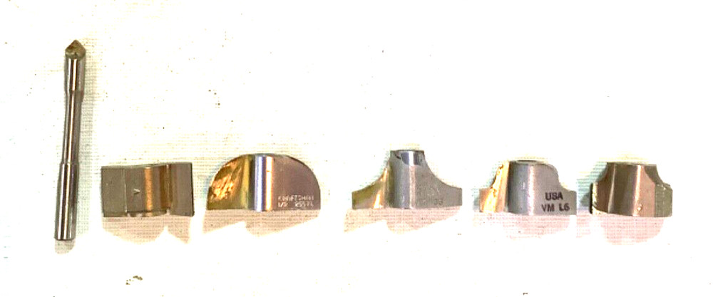 6 Craftsman router bits