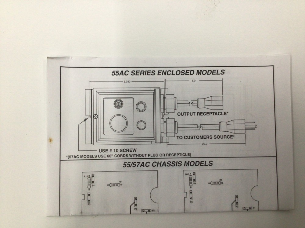 DART CONTROLS 57AC10E Variable AC Voltage Supply,2 hp 5JPF5