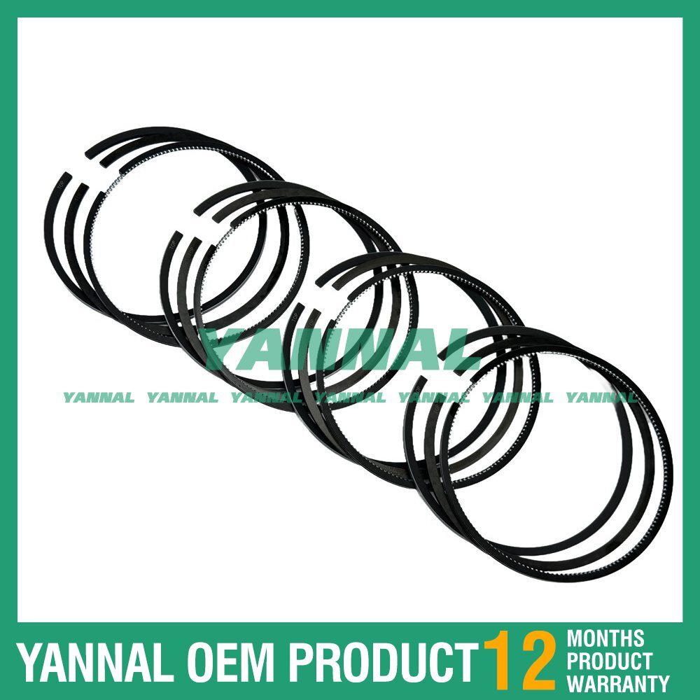 4PCS Part Number RE55512 Piston Ring STD Size For John Deere 4045 Engine