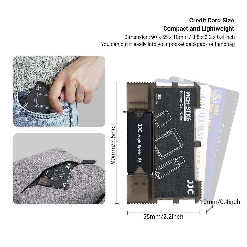 Micro Sd Card Holder And Sd Card Case Memory Card Storage Organizer With Usb Rea