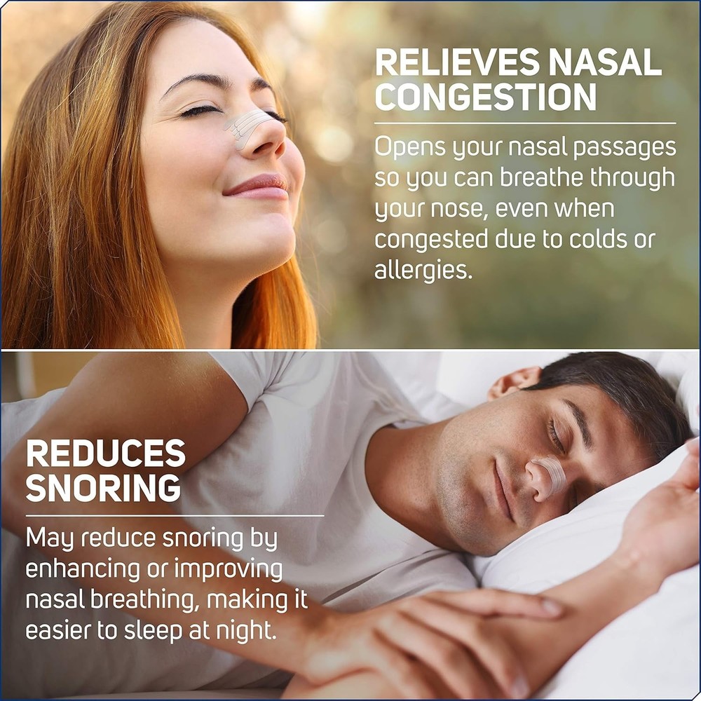 Nasal Strips Extra Strength, Tan, 50 Count | Works Instantly to Improve Sleep...