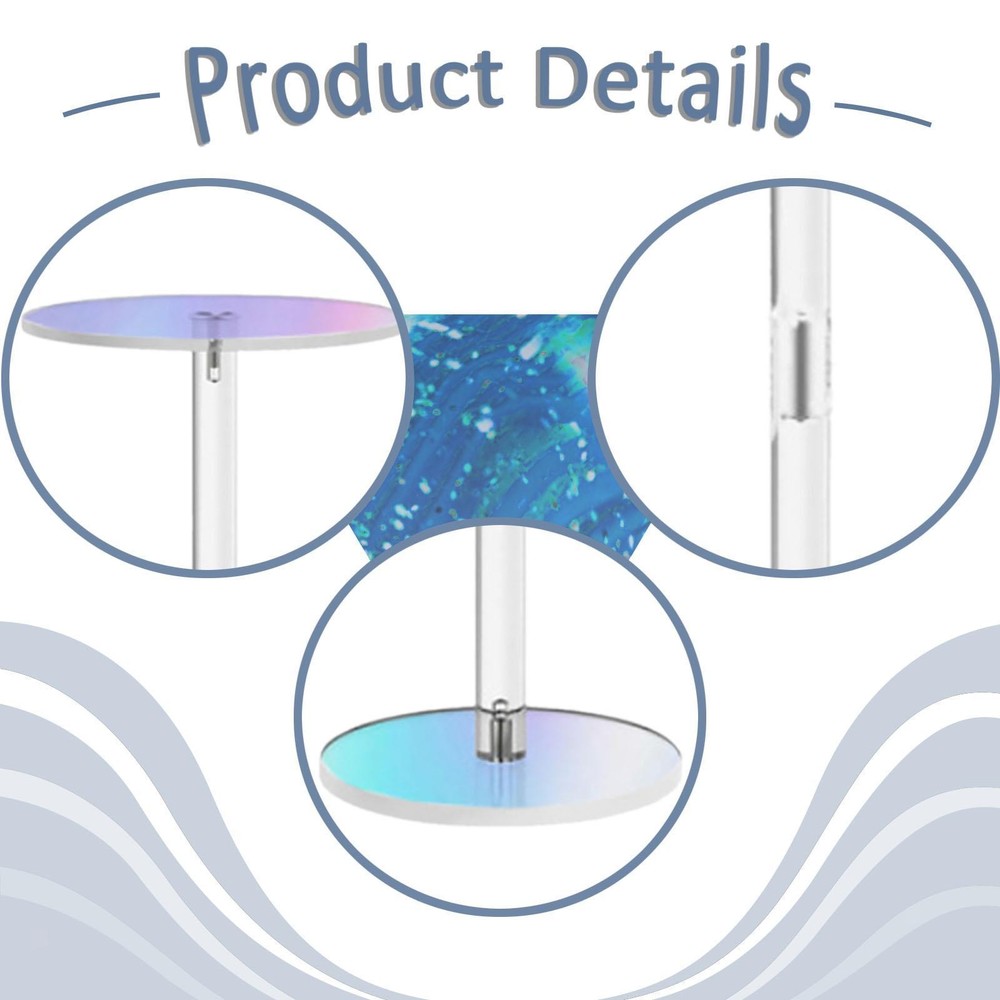 Acrylic Side Table End Table Drink Stand