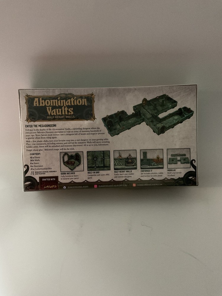 Dungeons and Lasers: Pathfinder Terrain Abomination Vaults RPG