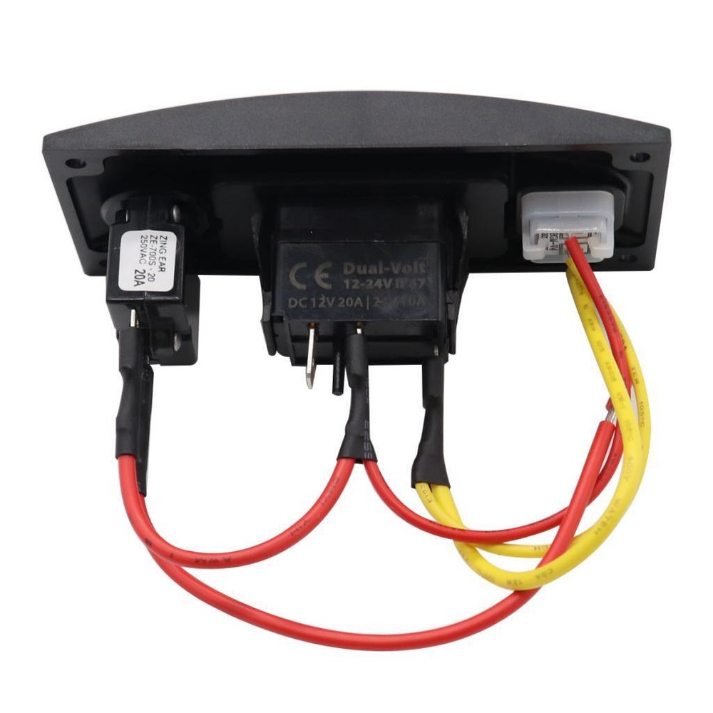 Boat Switch Panel Curved Deck Wash Pump Switch Waterproof Single