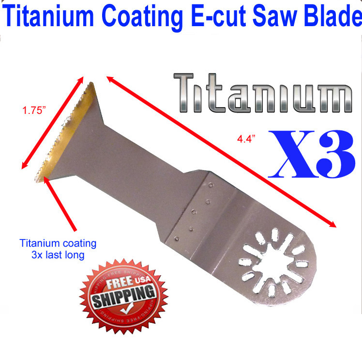 Titanium E-cut Oscillating MultiTool Saw Blade Titanium