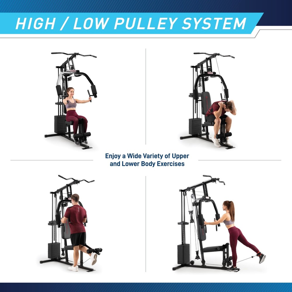 Multifunctional Home Gym Machine Weight Stack Full Body Pulley Workout