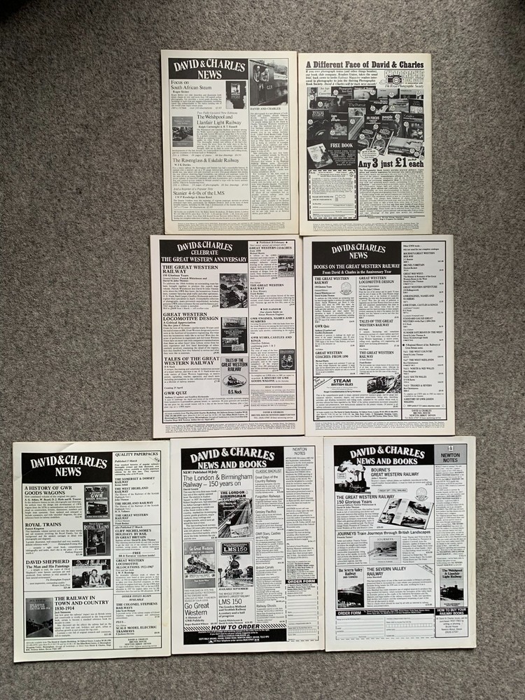 The Railway Magazine - 7 issues from 1981 to 1989