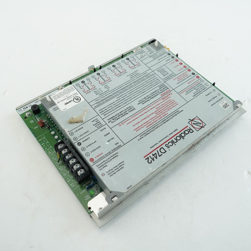Radionics D7412 Security Digital Alarm Communicator Transmitter Panel UNTESTED