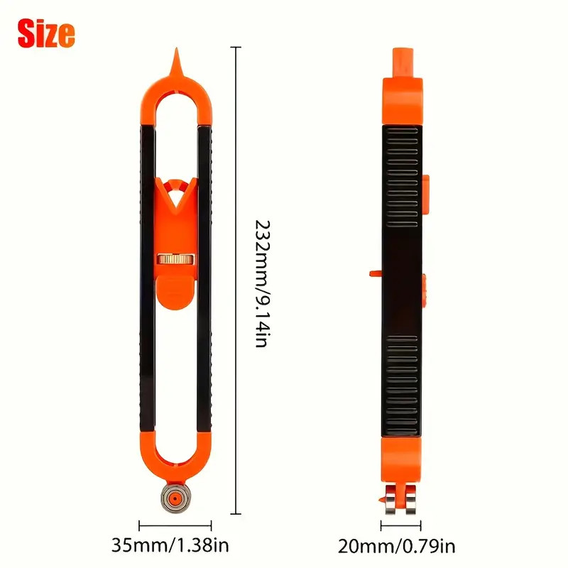 Precision Woodworking Contour Gauge Lockable Irregular Curve Tool DIY Project