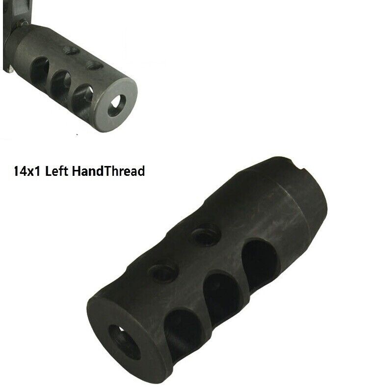 Steel Low Concussion Competition Muzzle Brake Compensator 14X1 LH TPI