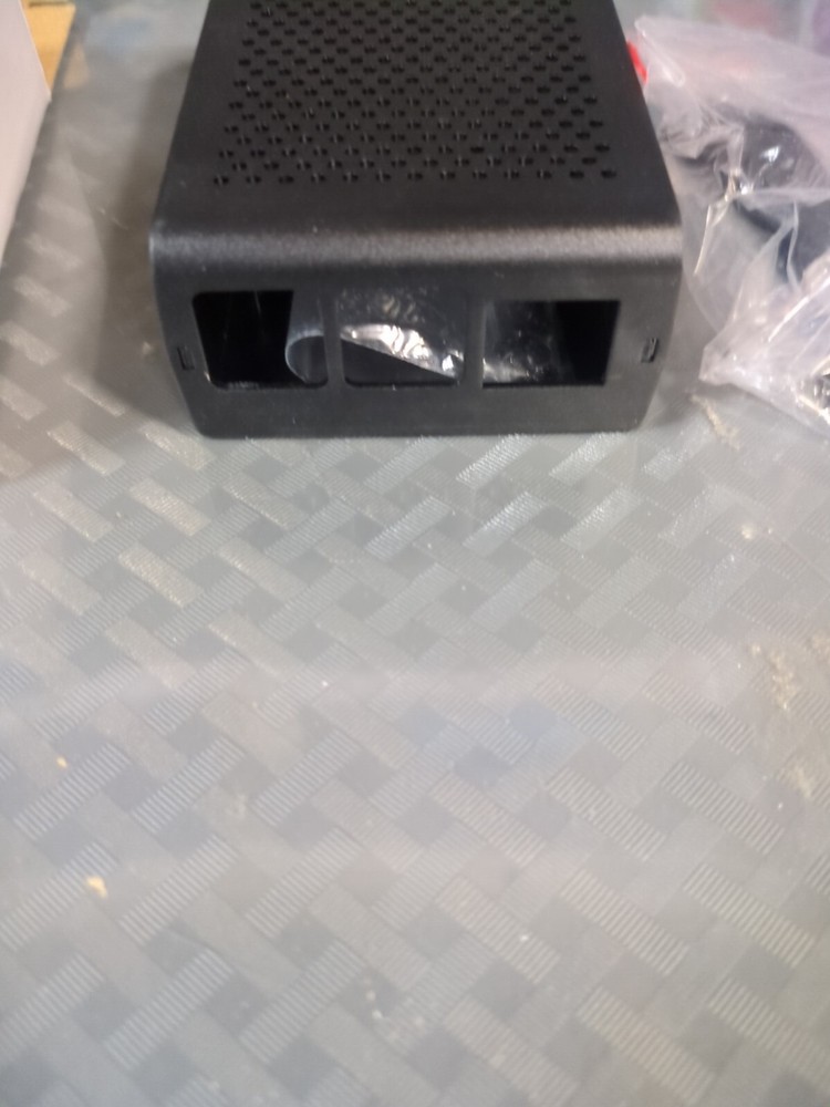 Raspberry Pi 4 Metal Enclosure Protective Box Shell Case Only Black #45