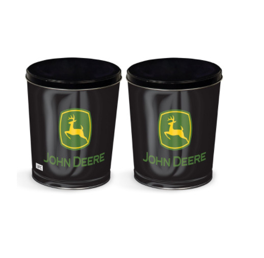 John Deere Black TM Logo Tin With Lid #LP79706