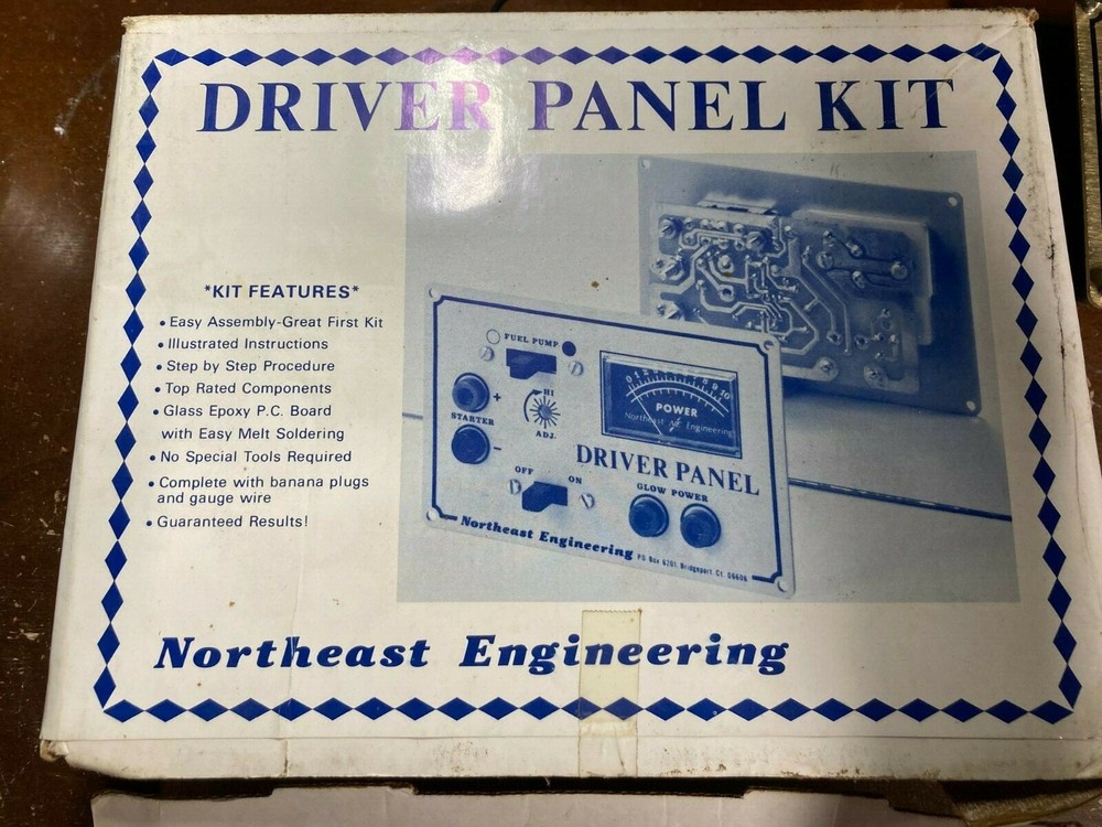 Northeast Engineering Model Engine Glow Plug Driver Panel RC Bridgeport CT 1983