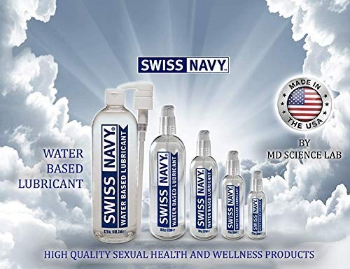 Swiss Navy Premium Water Based Lubricant, 32 oz, MD Science Lab