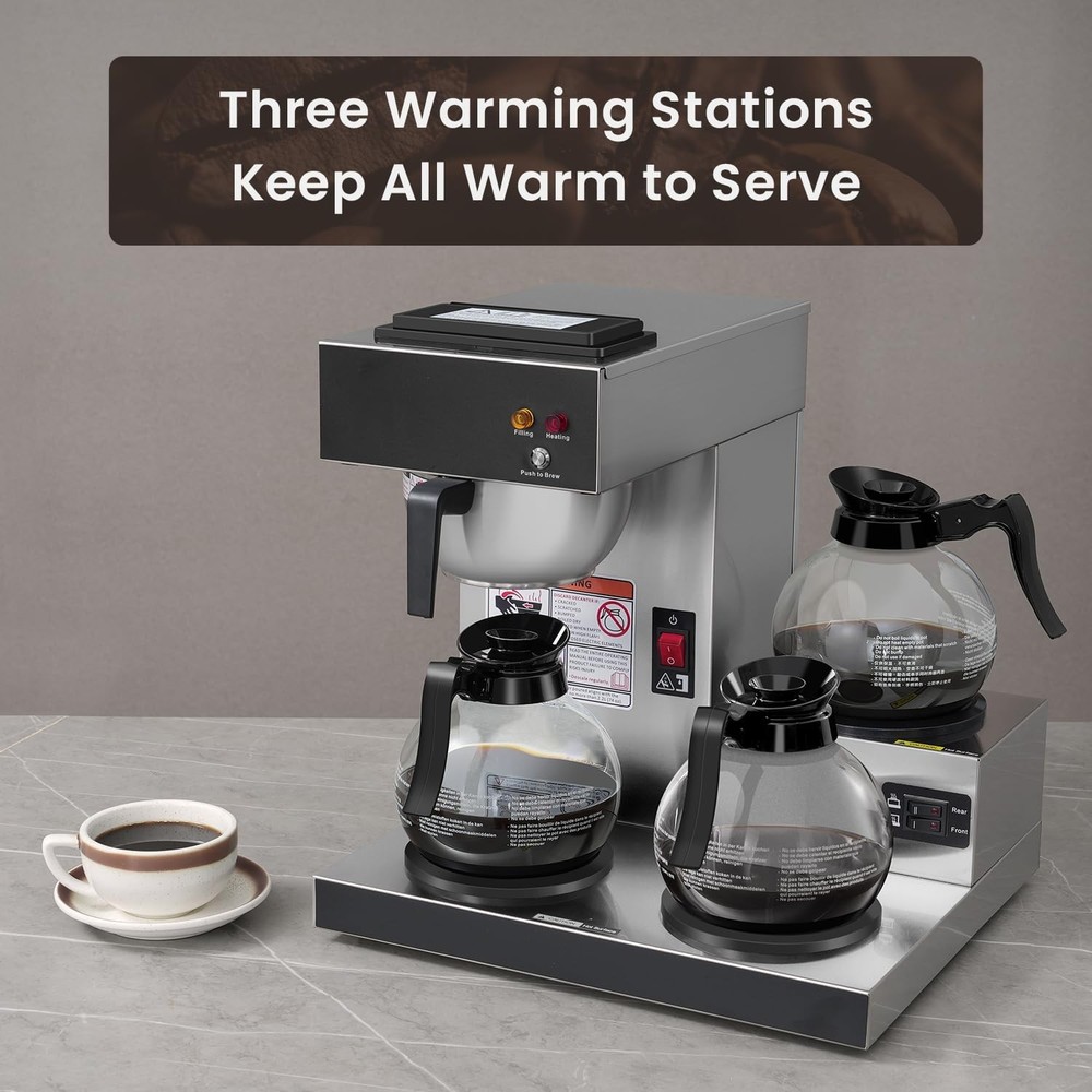 12 Cup Commercial Drip Coffee Maker