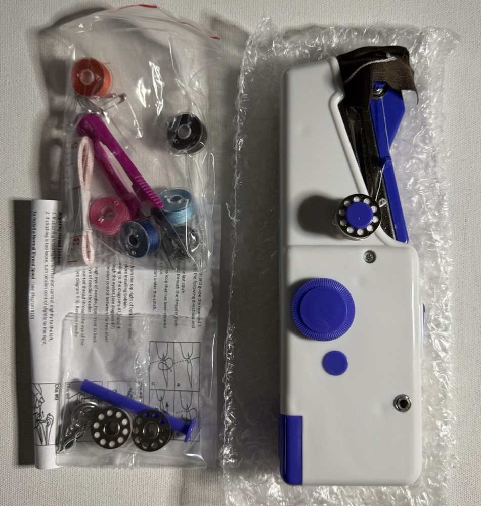 Handy Stitch Handheld Sewing Machine Cordless-Blue