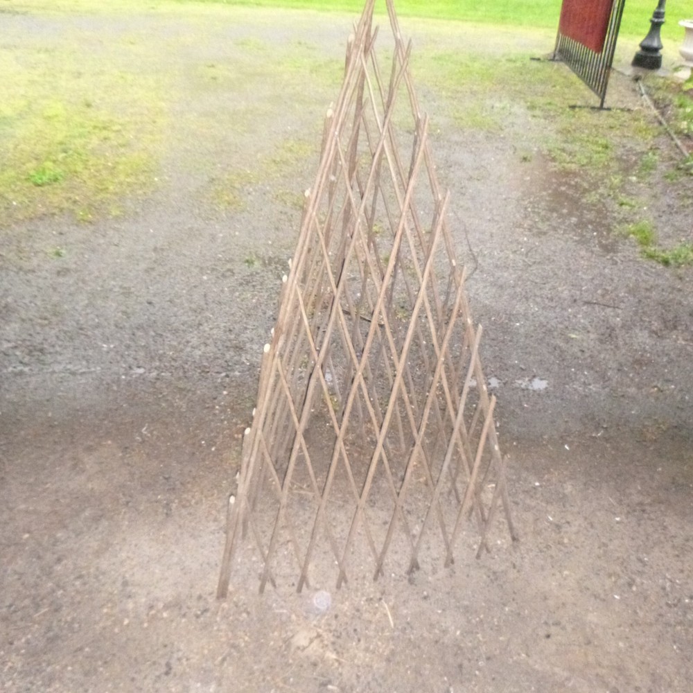 vintage folding garden trellis