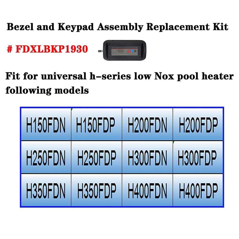 FDXLBKP1930 Bezel and Keypad Assembly Replacement Kit For Hayward