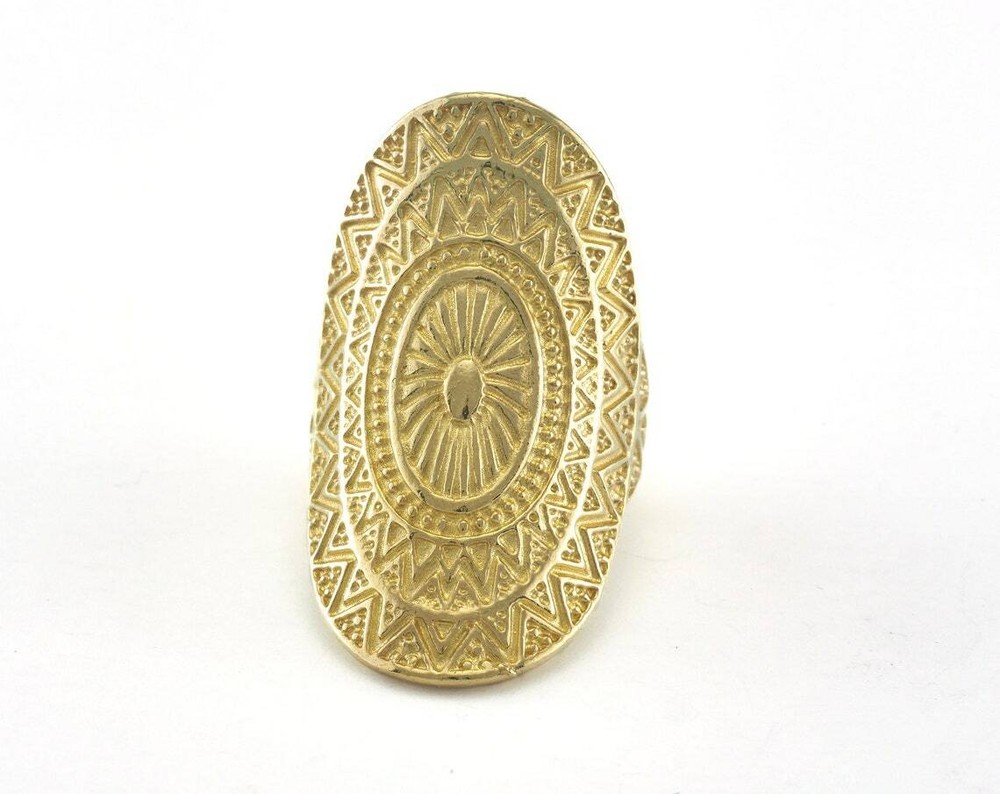 Adjustable Ring Raw Brass 38mm (17.5mm 7US inner size) 3385