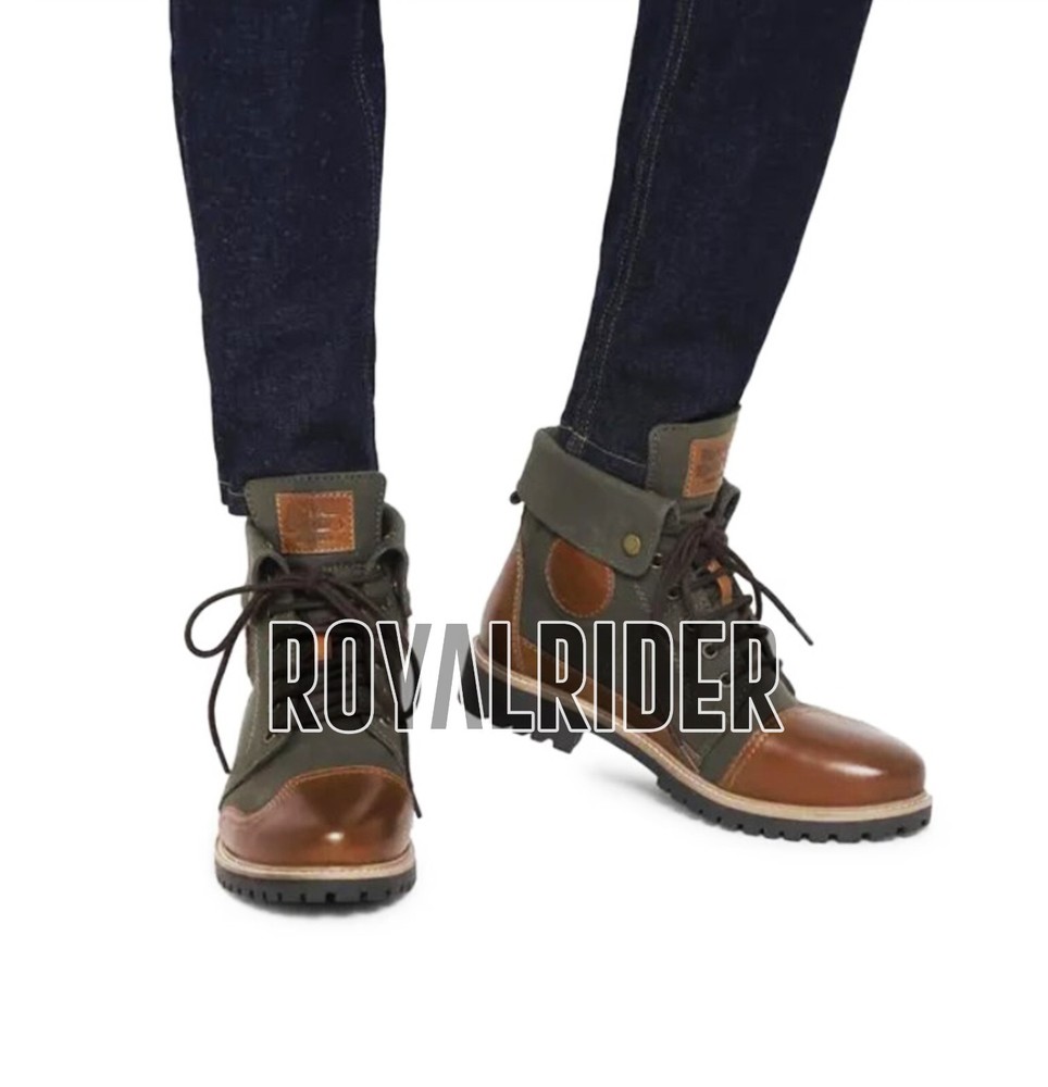 Fits Royal Enfield KARGIL BOOTS - OLIVE & BROWN