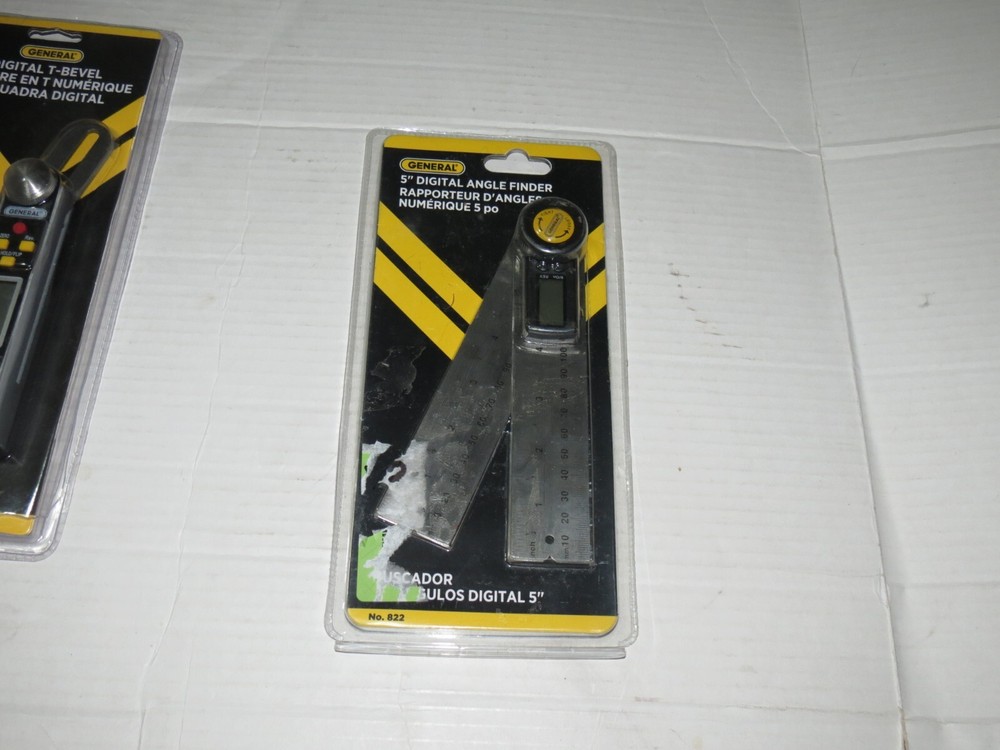 sh2 GENERAL TOOLS 822 Digital Angle Finder 5" Size LCD Open Packs Dead Battery