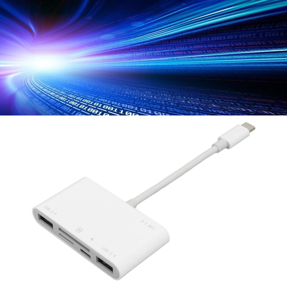 6 in 1 Memory Card Reader Plug and Play High Speed USB C Smart Camera Storage