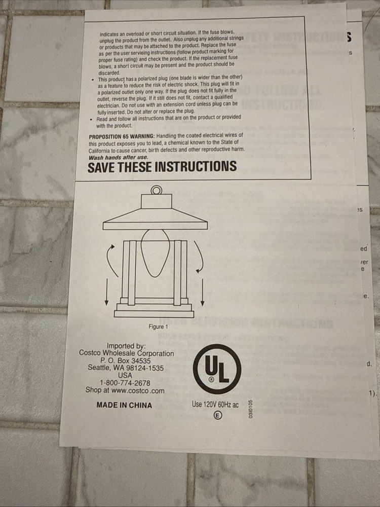 Costco Round Metallic Copper Lantern String Lights NIB