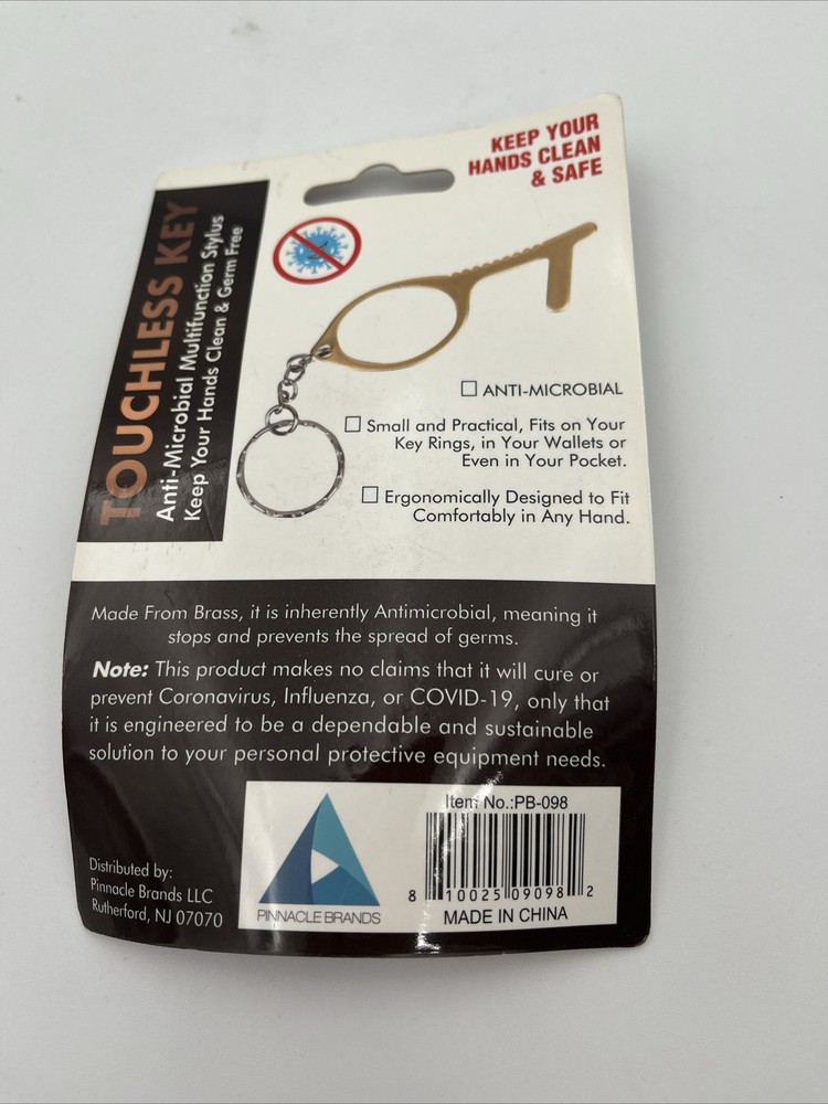 TOUCHLESS KEY - Prevent and Protect from Germs Antimicrobial PPE Safety