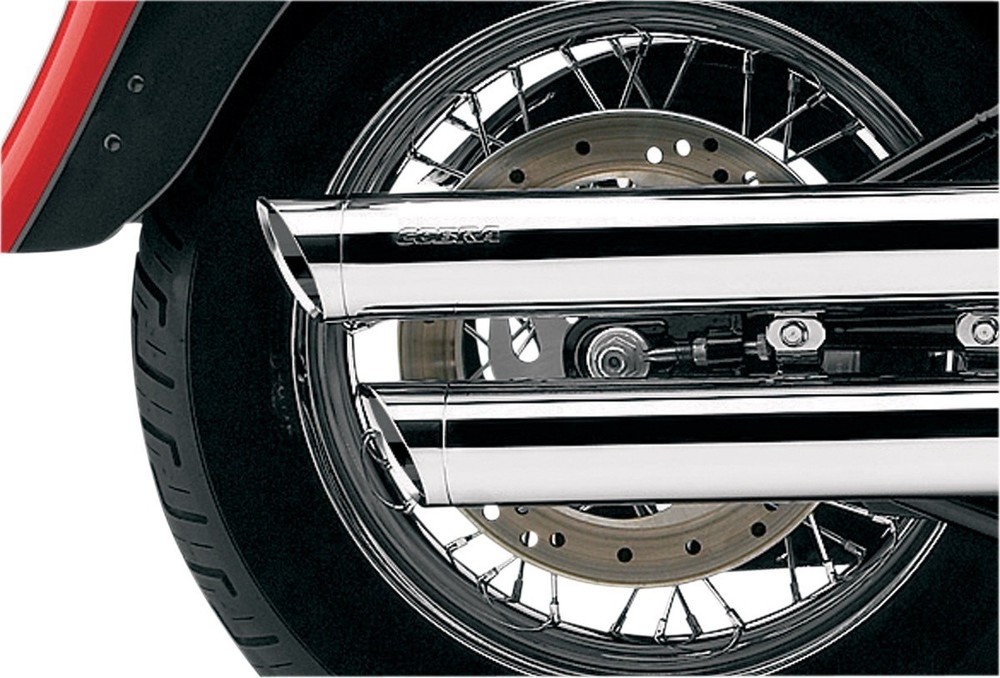 COBRA 6001 Chrome Slashcut Mufflers