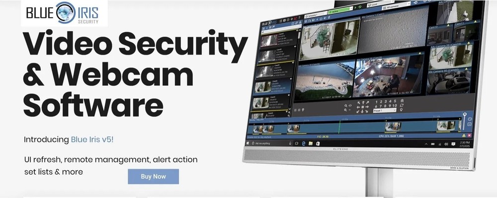 Blue Iris Pro v6.x ( Latest ) Video Camera Security Software - Full License Life